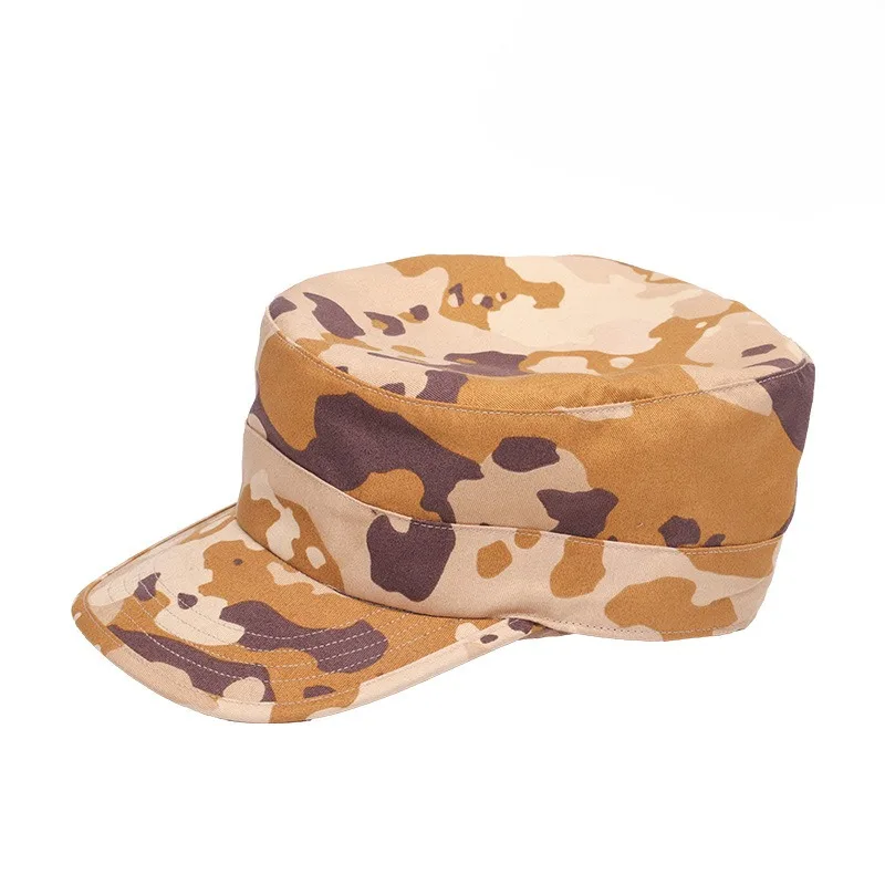 Camouflage Hat Shade Breathable Velcro Adjustable Extension Training Elementary School Summer Camp Military Training Soldier Cap