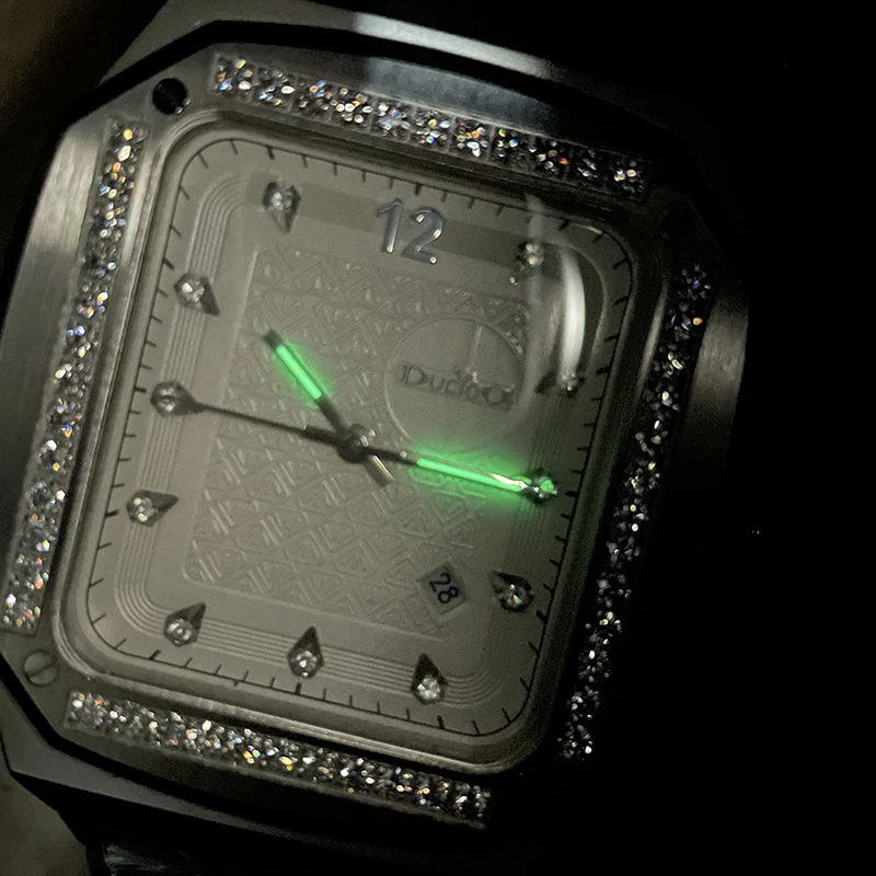 

Мужские автоматические часы STEELDIVE, 40 мм, прямоугольные механические наручные часы, 20 АТМ, водонепроницаемые, C3, светящийся сапфир, NH35