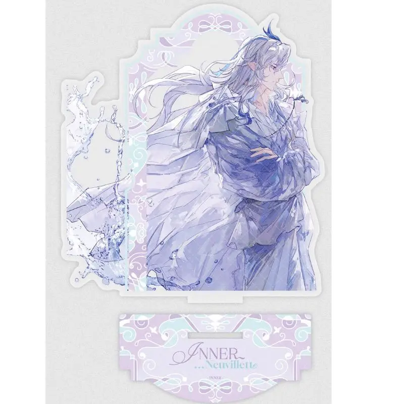 "Genshin Impact" 주변기기 2D 고급 아크릴 스탠딩 사인 장식 수집품 "Navileta Leosli"