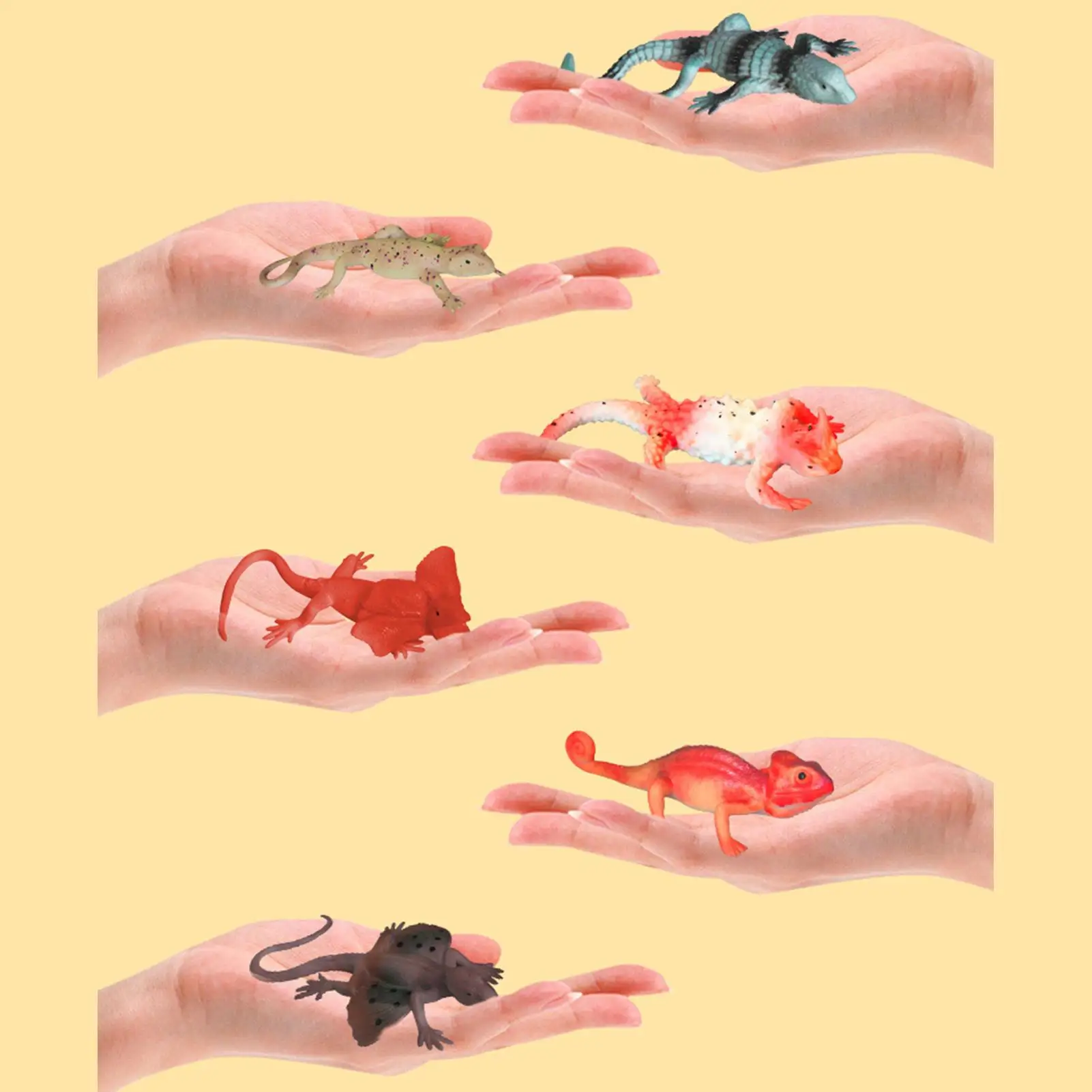 물에 색이 변하는 장난감 6개, 도마뱀 물놀이 테이블 장난감, 파티 선물, 교실 보상, 남아 여아 어린이 3세 이상, 가정용