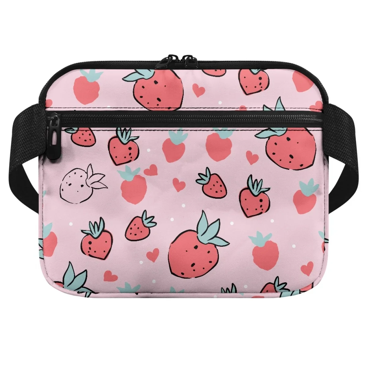 Kawaii Erdbeer Hüft taschen für Frauen Notfall anpassen Riemen Gürtel tasche neue Gürtel Veranstalter Lagerung Reiß verschluss Riñoneras Para Hombre