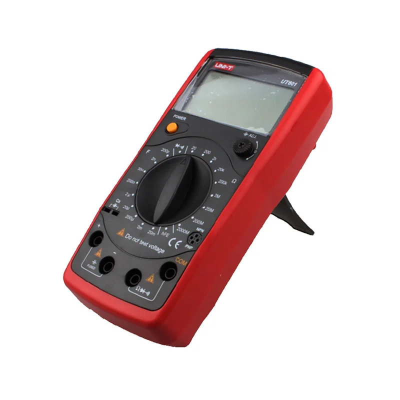 Probador de resistencia de inductancia y capacitancia, UNI-T UT601 UT603 portátil de mano, LCR, ohmímetro, medidor de diodo/Transistor, prueba LCD