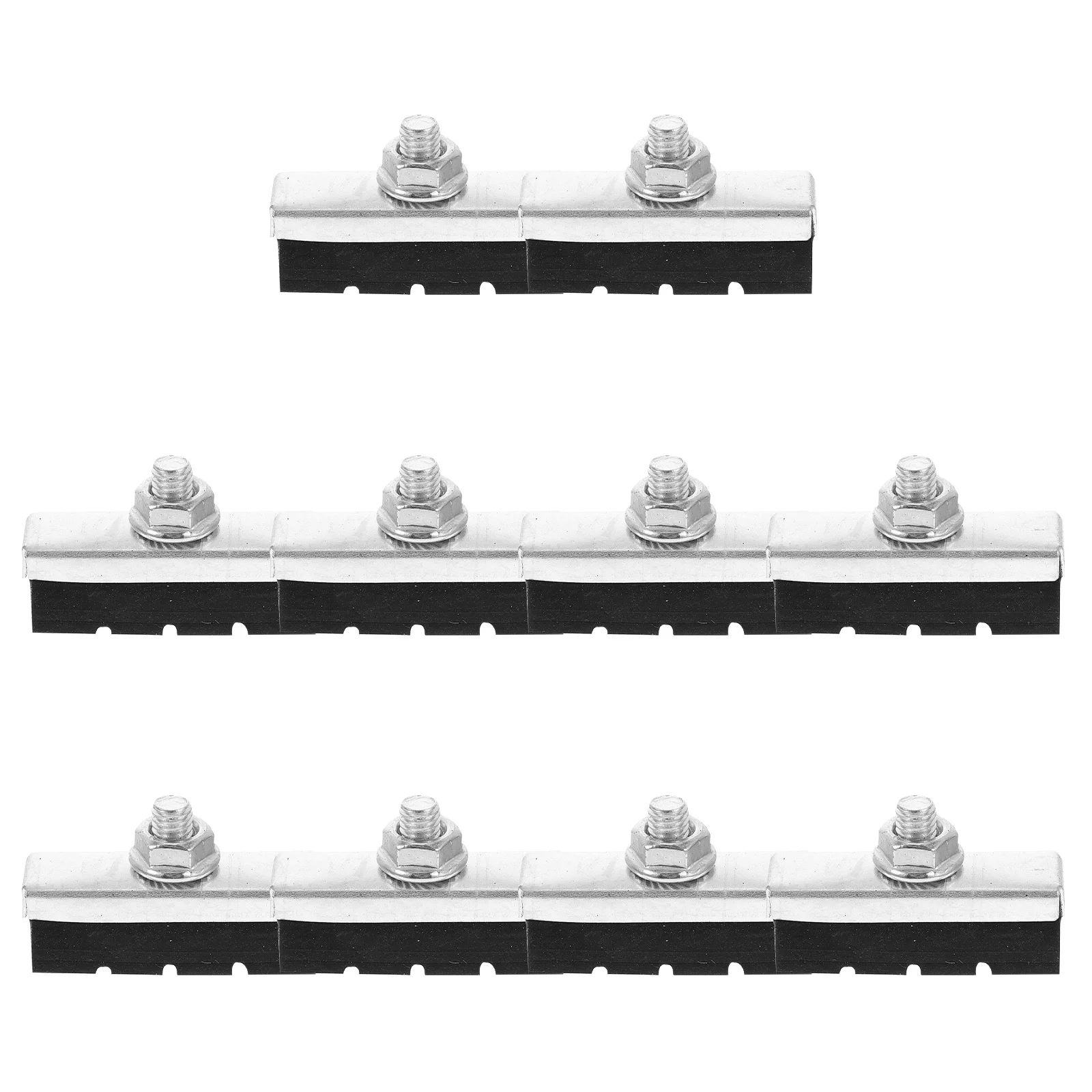 

10 Sets Bike Brake Pads Caliper Rubber Metal Bicycle Cycling Accessories Drainage Tank Design Grooves Structure