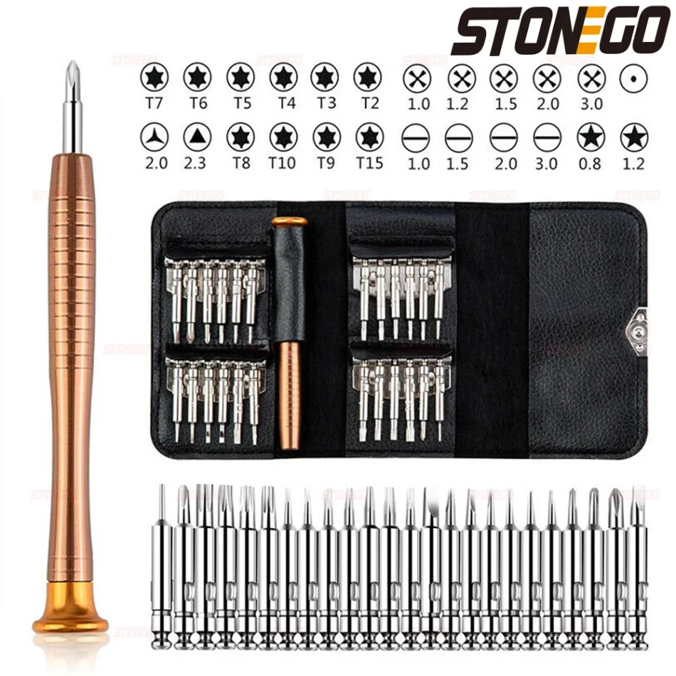 

1 Set 25 in 1 Precision Screwdriver Setwith Torx Bits -Electronics Repair ToolKit for Phone Tablet PC Laptop- DlYMaintenance Dri