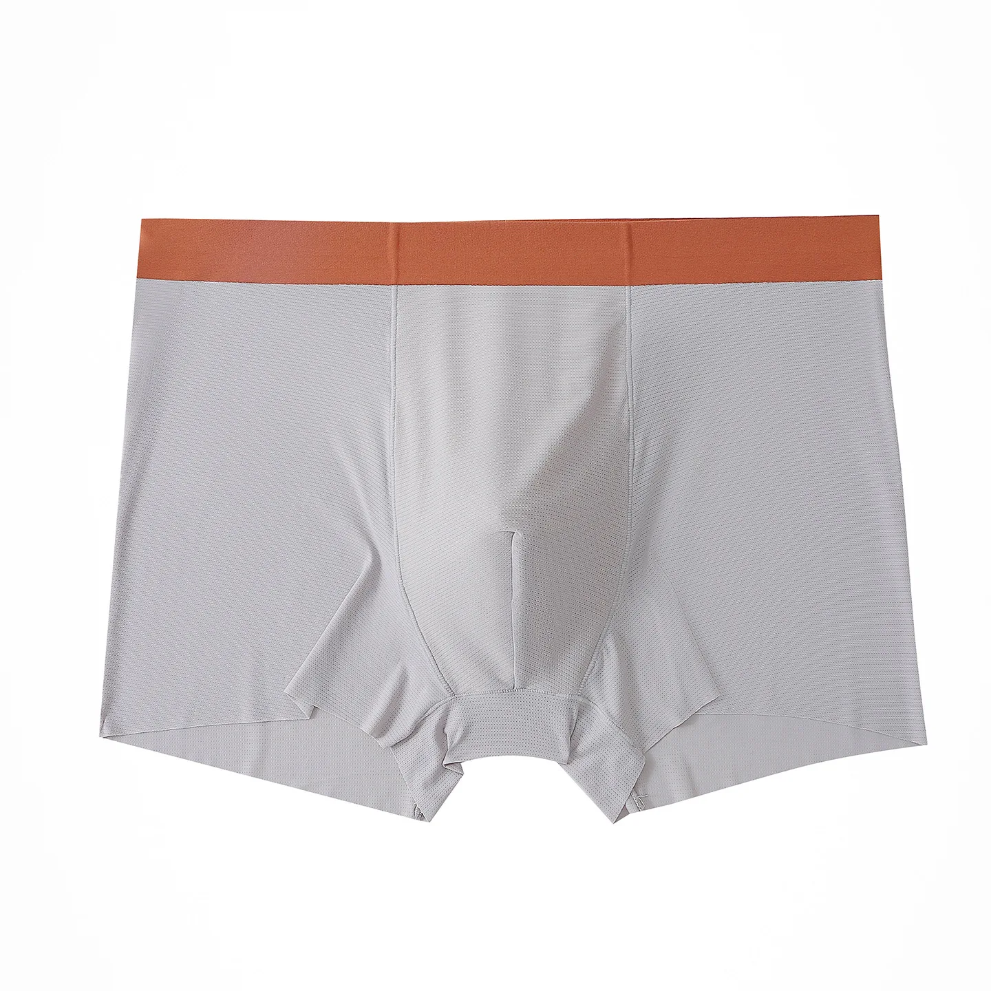 Ice Silk Mesh Boxer Brief for Men 3D Space Capsule Pouch Trunk Seamless Breathable Underwear Male U Convex Pouch Boxy Underpants