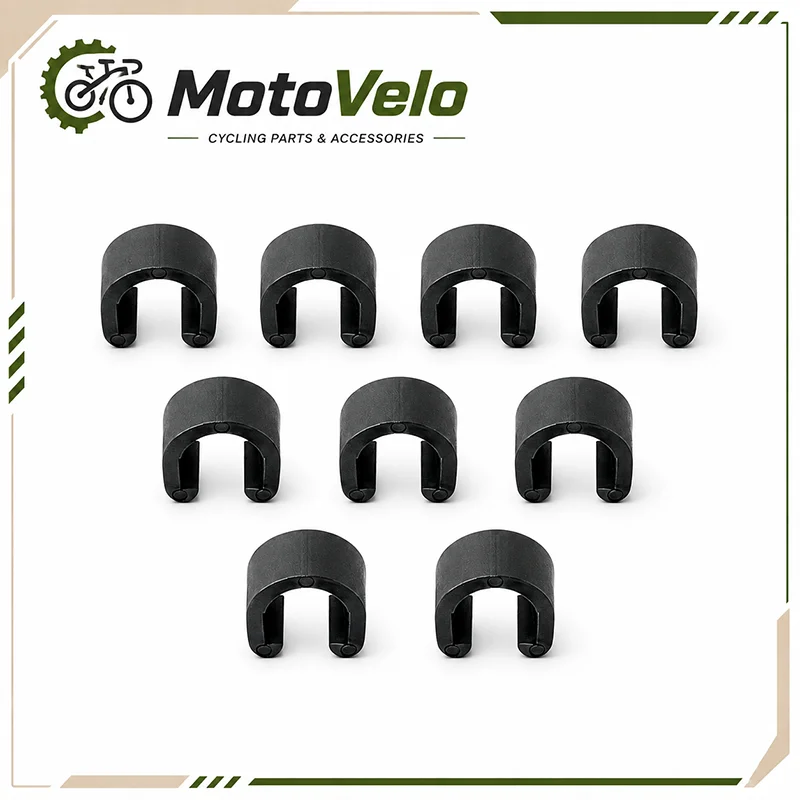 Bicycle Cable Housing Guide Clip Brake Shift Cable Organizer Buckle Frame Wire Clamp Black Cycling Accessories