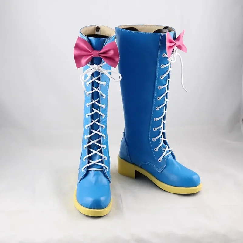 Anime Little Pony Cosplay Pinkie Pie Boots Halloween Carnival Custom Made Shoes