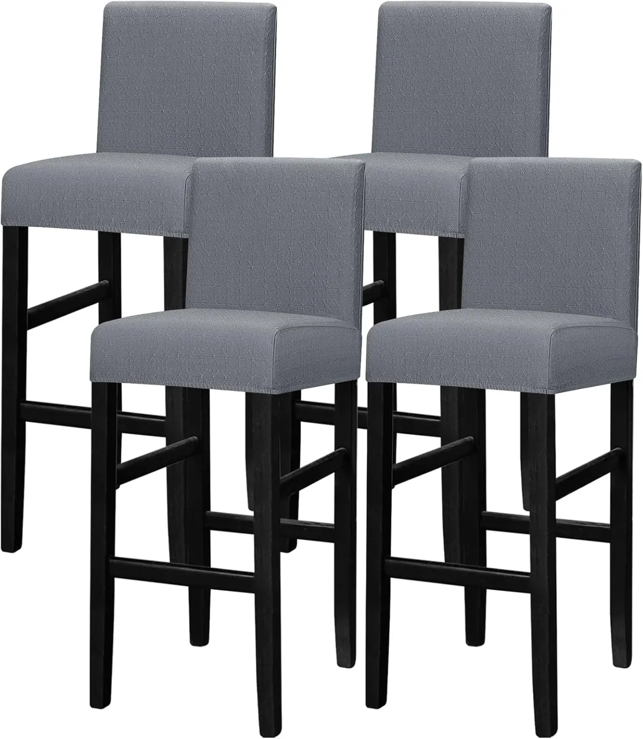

Bar Stool Chair Covers Set Of 4 - Jacquard Bar Stool Covers With Backs Bar Chair Covers Counter Height Stool Covers Bar Stool