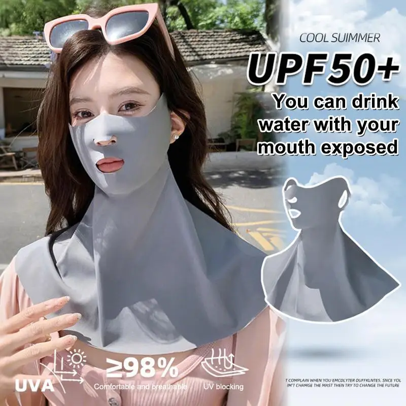 

Outdoor Sports Running Face Guard Mask Ear-Hanging Open Mouth Nose Breathable Sun Protection Mask Anti-UV Riding Face Mask