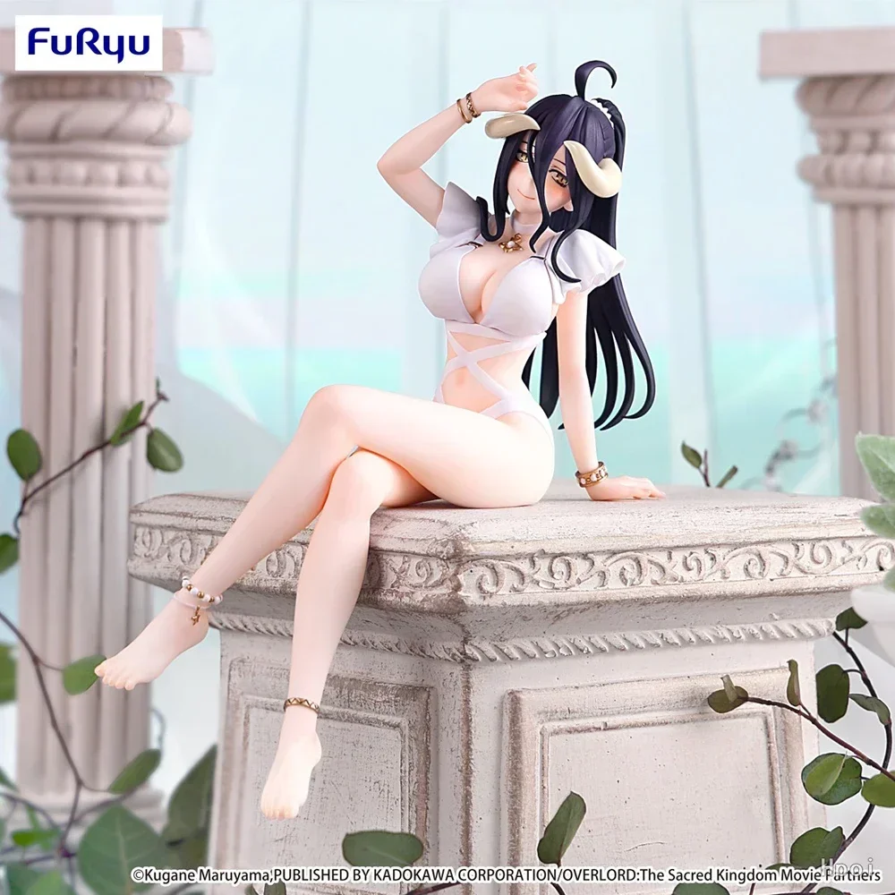 

В наличии Оригинальный FuRyu Overlord Albedo Mizugi Ver. Фигурка с лапшой, аниме-модель, кавайная кукла, коллекционные игрушки