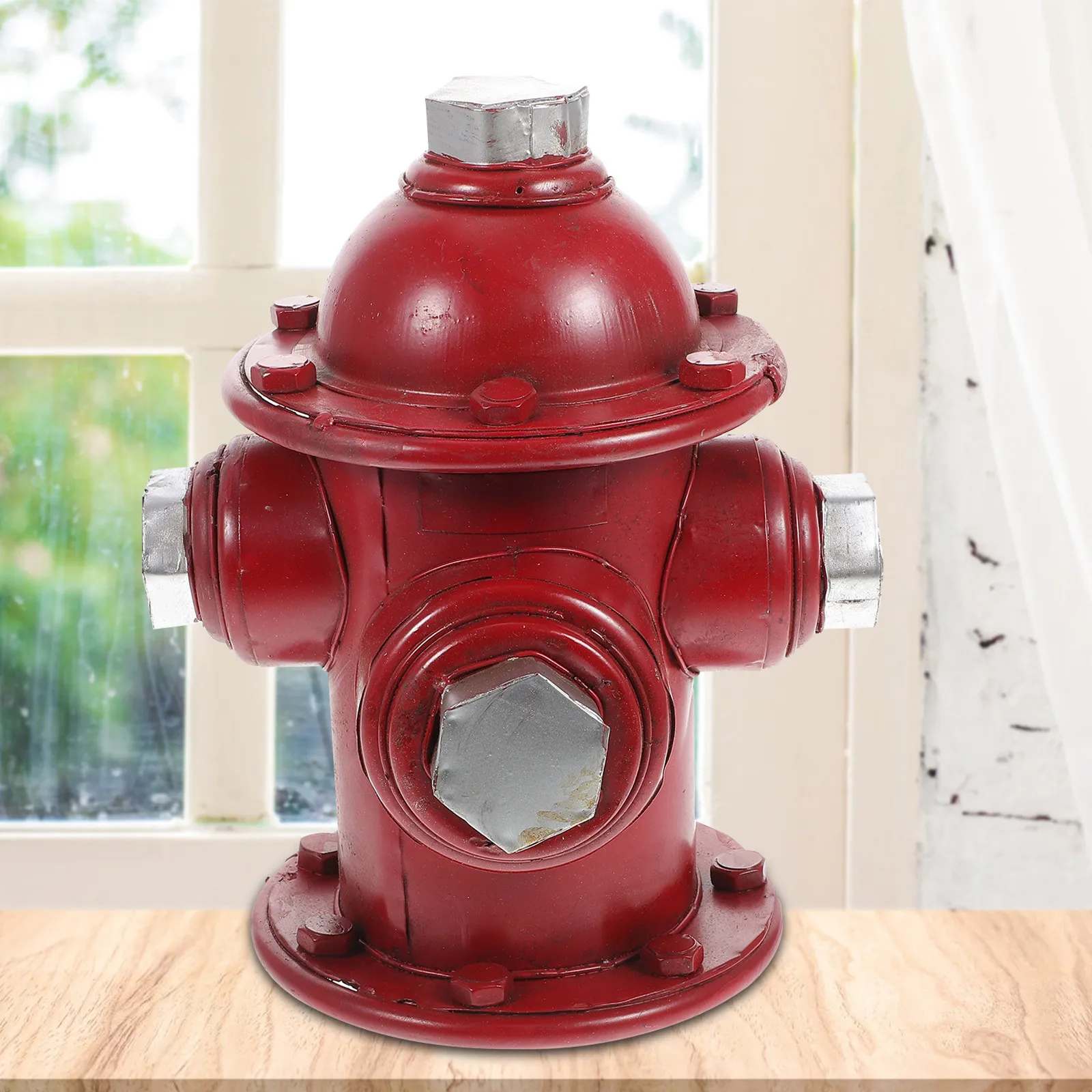 Fire Hydrant Retro Iron Home nament Wrought Garden Statue Durable Bright Color Safe Home Adornment Household Adornment