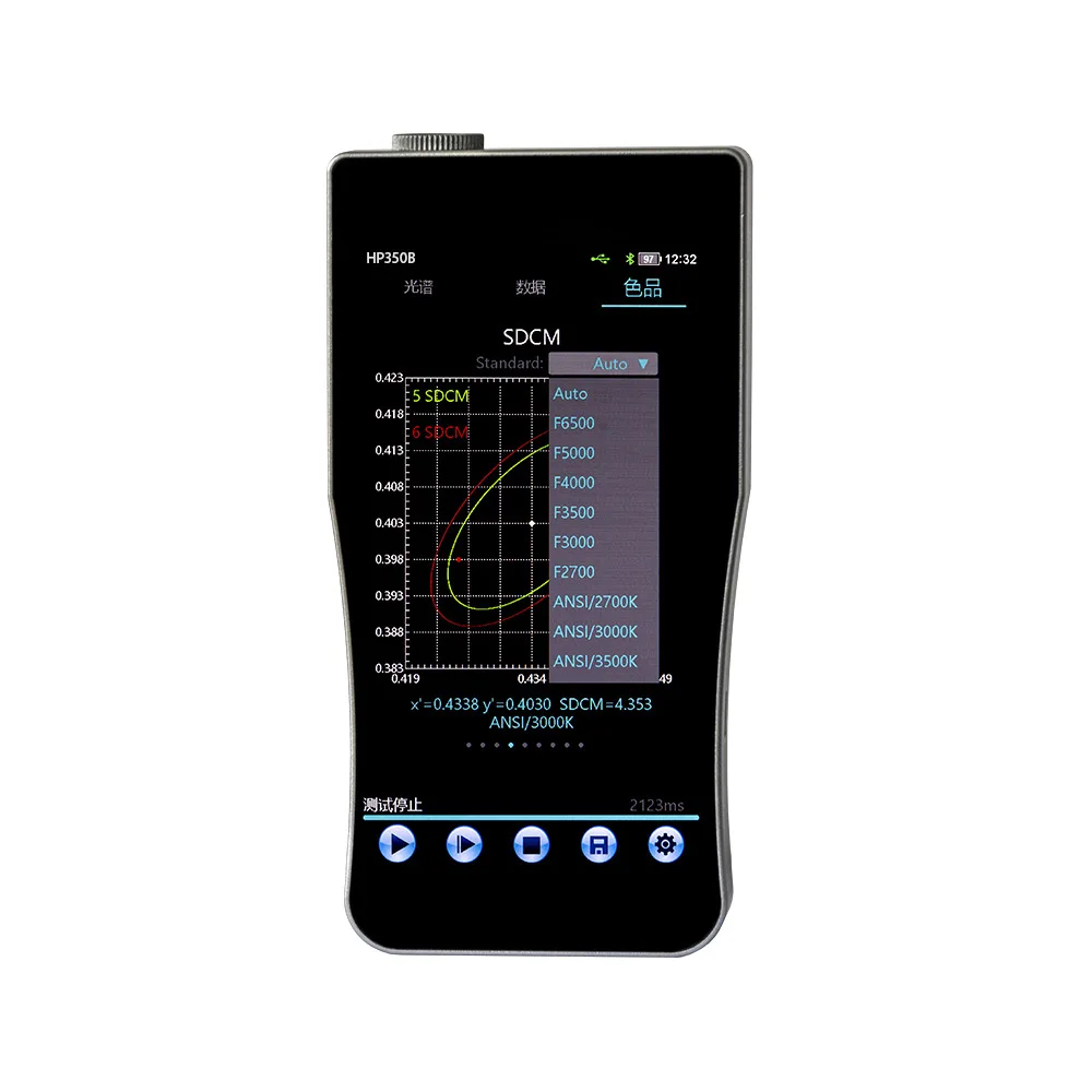

Anti-blue light glasses tester detects screen film lens screen attenuation rate wavelength display index spectrometer
