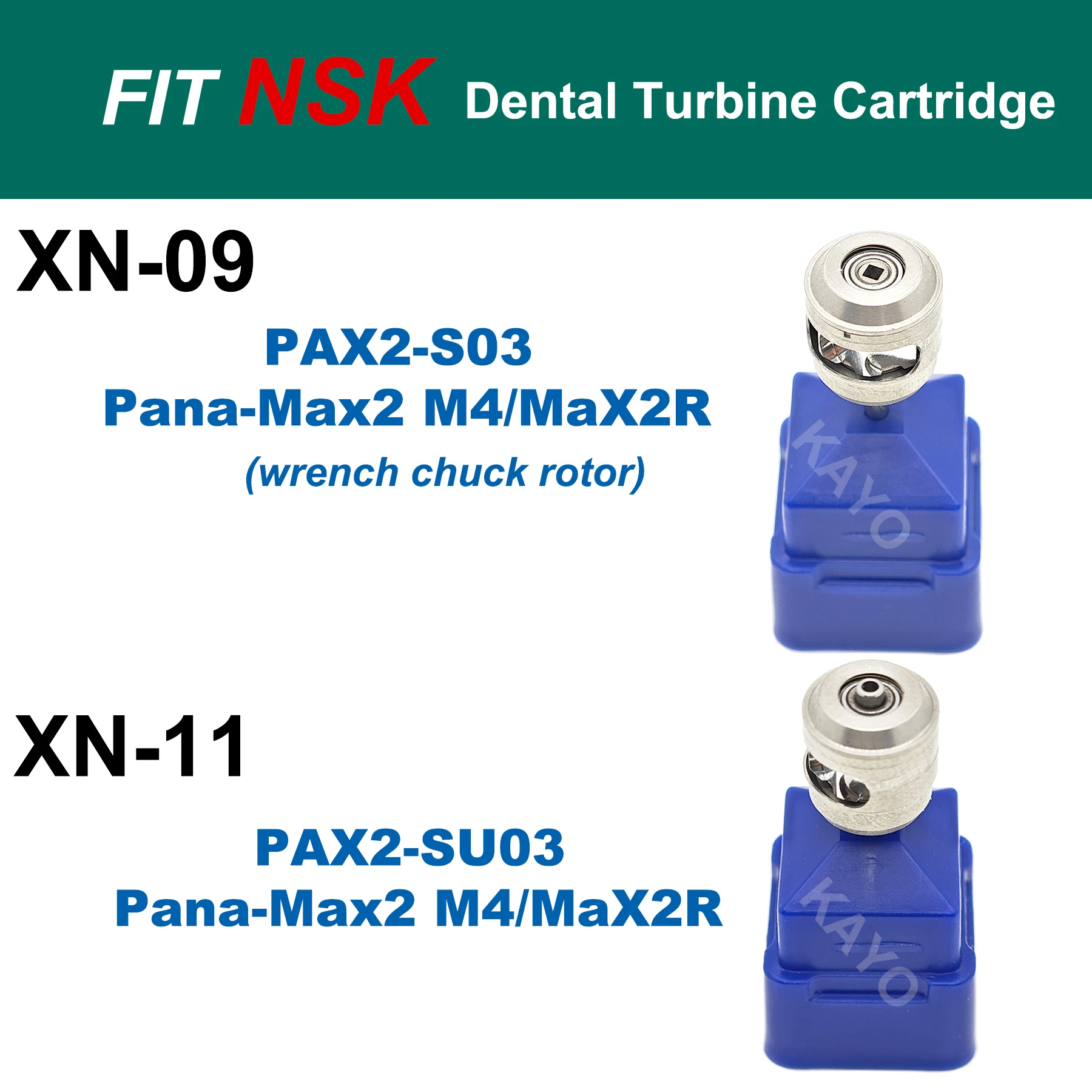 

Fit NSK Pana-Max2 M4/Max2R High Speed Handpiece Air Rotor Dental Turbine Cartridge PAX2-S03 wrench chuck/PAX2-SU03 Push button