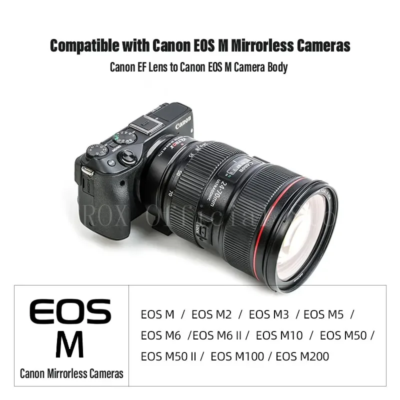 Viltrox الإلكترونية التركيز التلقائي EF-EOS M EF-M محول العدسة لكانون EOS EF EF-S عدسة إلى EOS M M2 M3 M5 M6 M10 M50 II M100 كاميرا