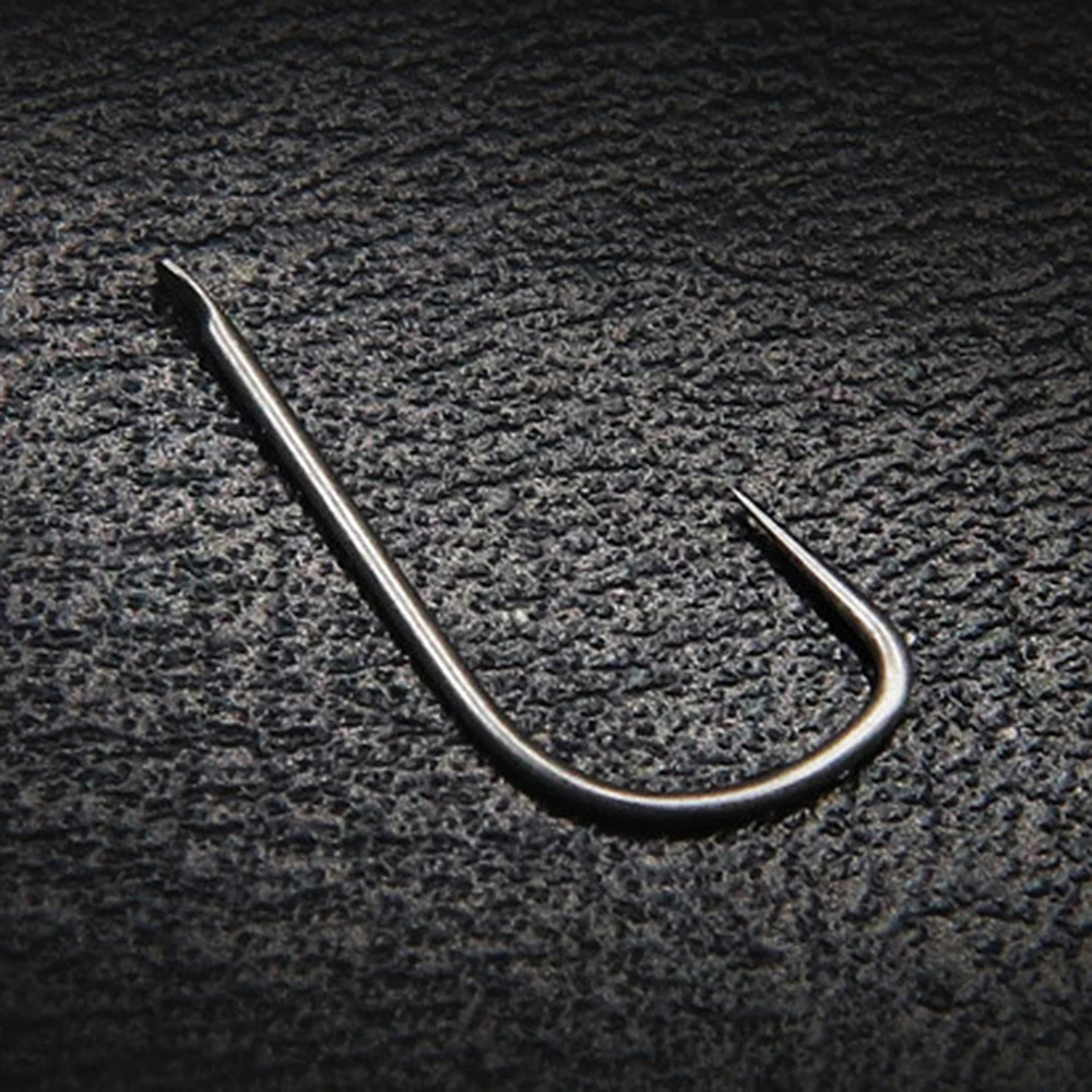 10pcs/lot Titanium Alloy Fishing Hooks 1#-12# Barbed Flatted Round Bent Hook Carp Fishing Accessories For Freshwater Seawater