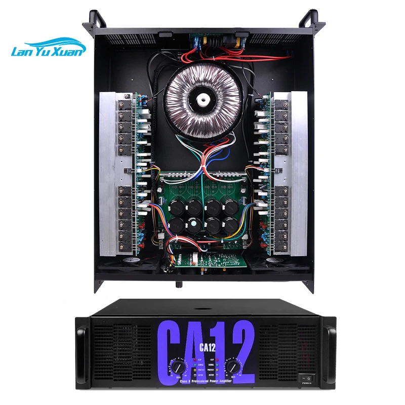 

EIF CA12/CA18/CA20 800/1000/1300 Watt 2-Channel Amplifier with 8ohm & 4ohm&2ohm Impedance for Speaker and Sub Woofer