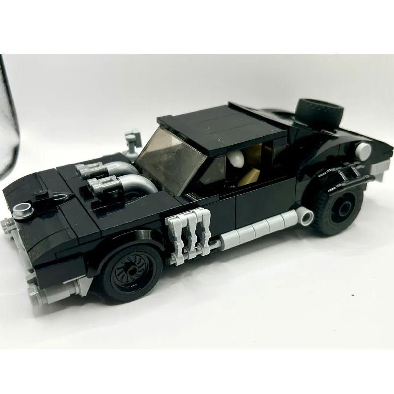 MOC-201421 نموذج مكعبات بناء سيارات سباق السيارات السوداء المميزة الحضرية الجديدة، 295 قطعة، هدية عيد الميلاد والكريسماس الإبداعية للأولاد #6