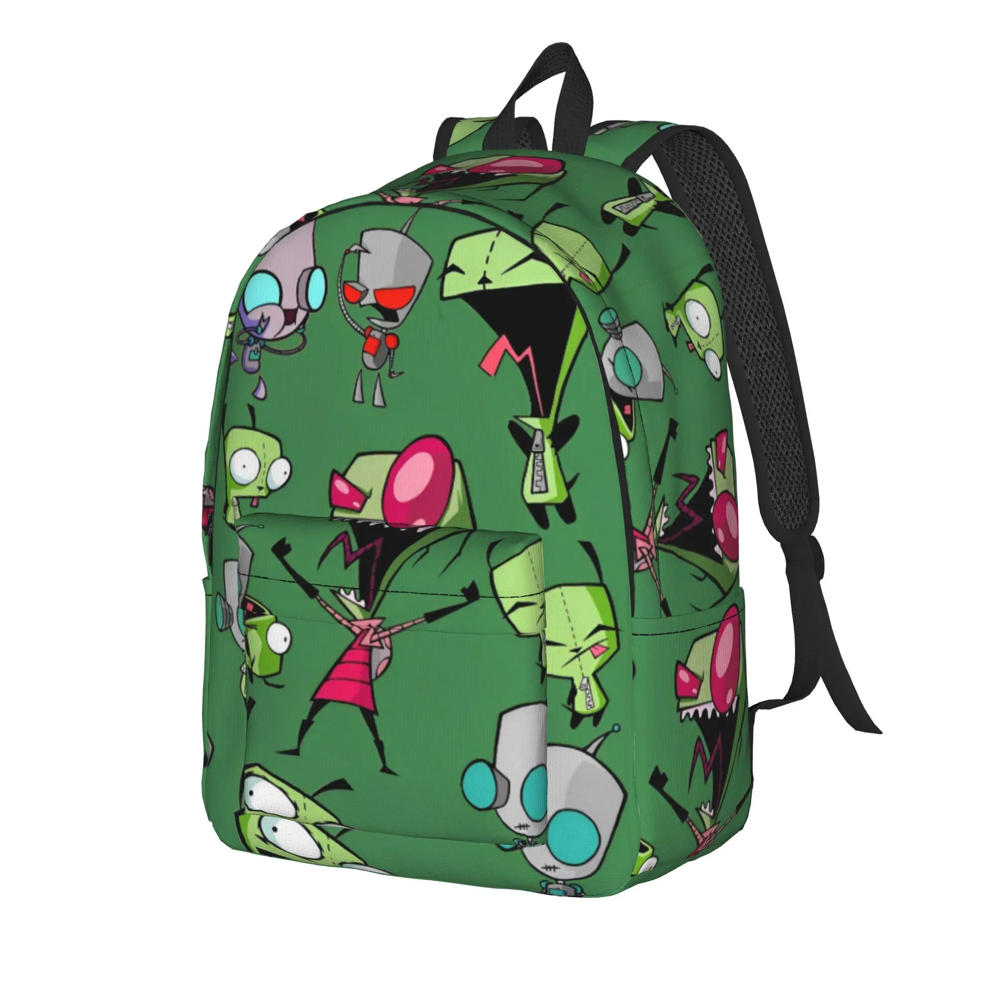 Cartoon Invaders Zims Cool Backpack Sports Student Business Daypack for Men Women College Shoulder Bag