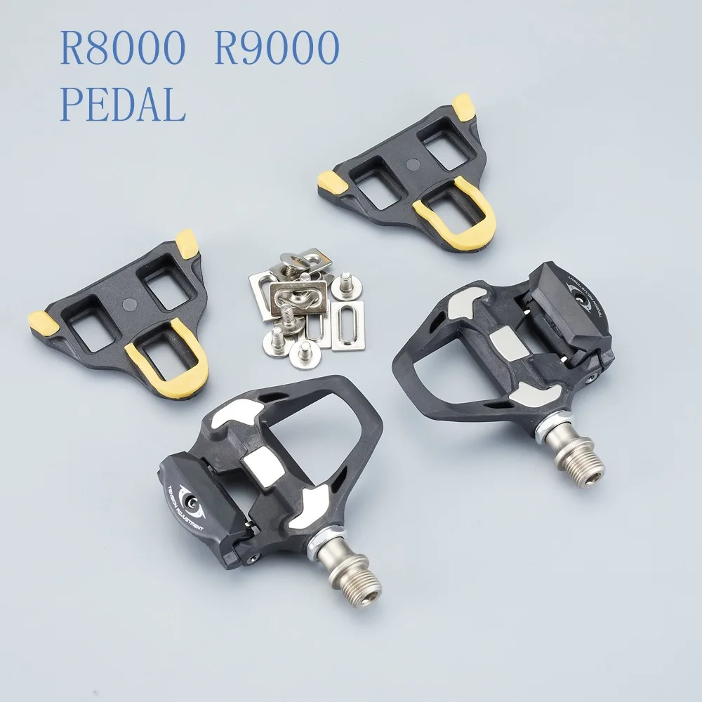 

Shimano 105 R7000/R8000 SPD-SL Road Bike Pedals & Cycling Shoes Combo, Lightweight for Racing Training