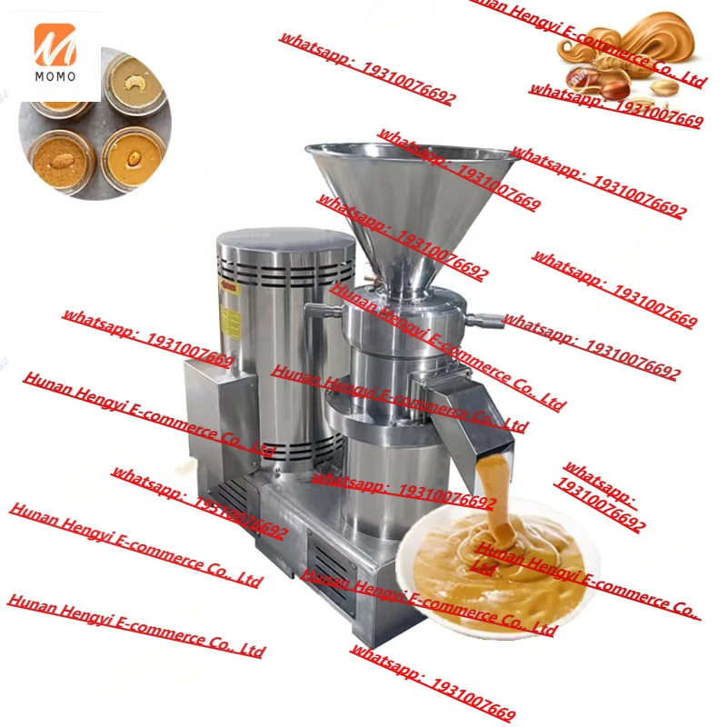 Commercial colloid grinder for pistachio, hazelnut, almond, cashew, sesame paste grinding, peanut butter making machine