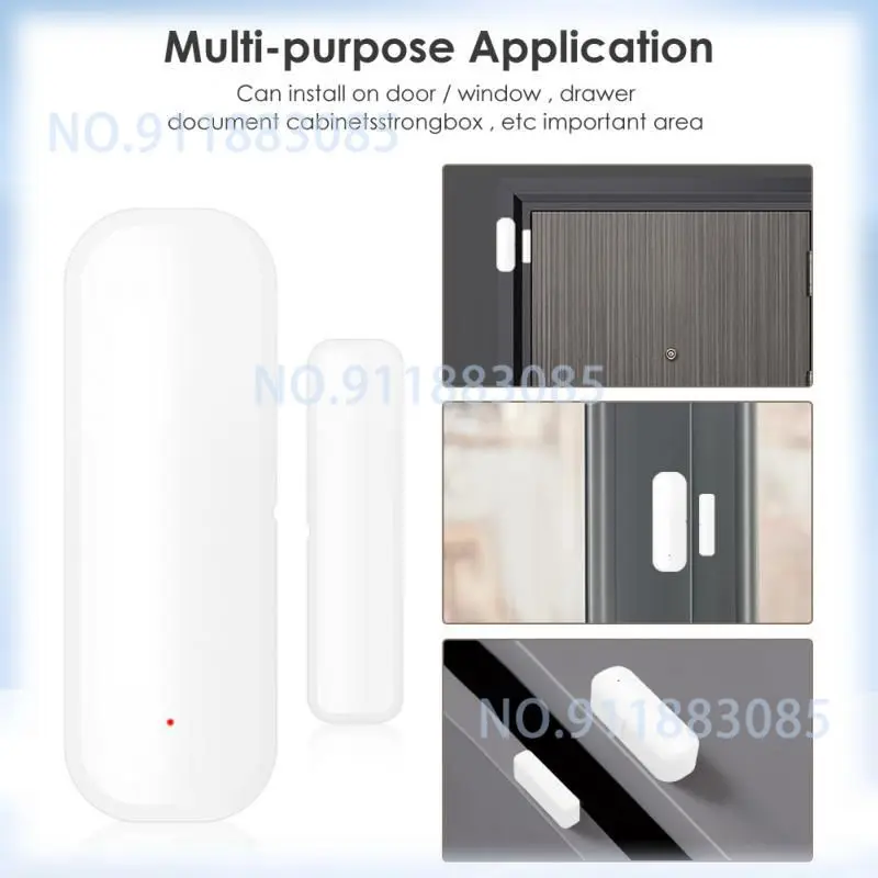 WiFi Zigbee Door Window Sensor Tuya Garage Door Detectors Works With Alexa Google Home Alexa Voice Smart Life APP Remote Alarm