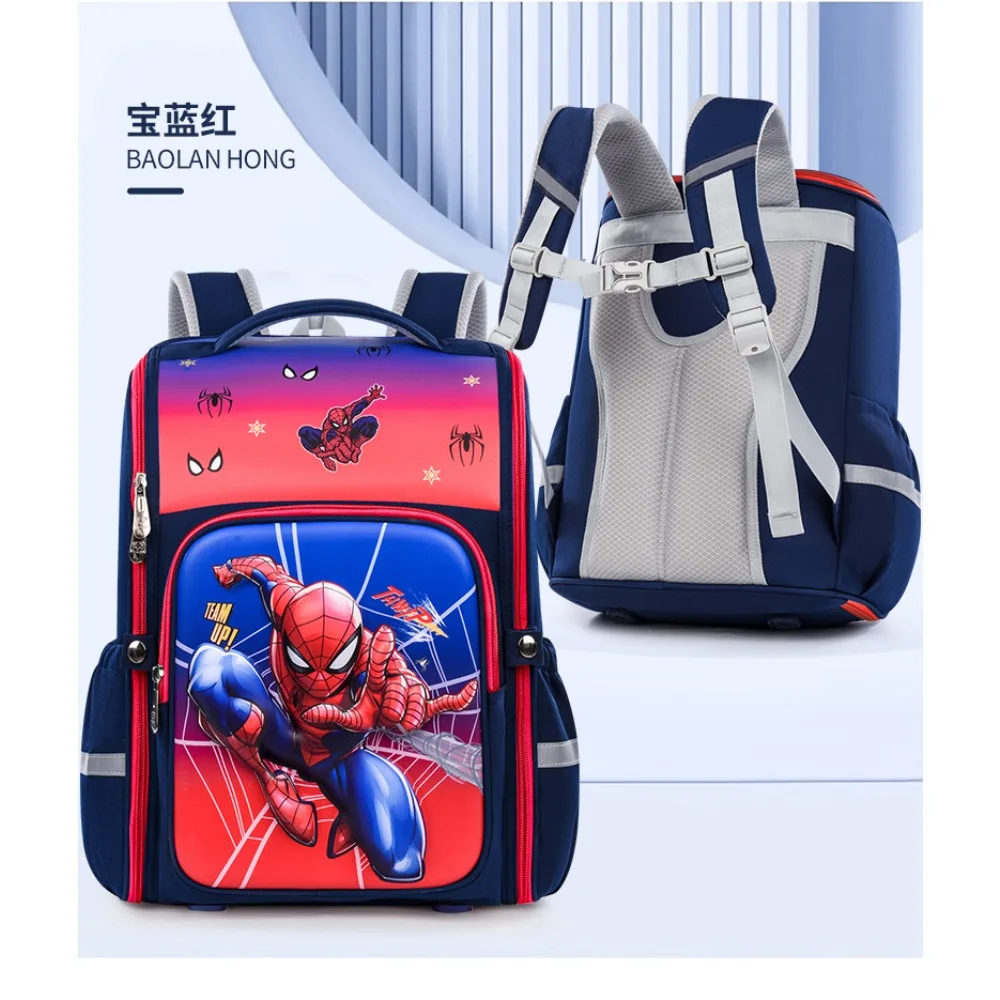 New 1-3 Grade Exquisite Cartoon Captain America Spider Man Batman Lightweight And Cute Primary School And Children's Backpacks