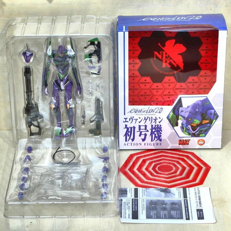 Evangelion Revoltech EVA Figure Mafex EVA 080 Action Figures EVA MAF 156 EVA-01 Action Figure PVC Model Toys Collectable Gifts