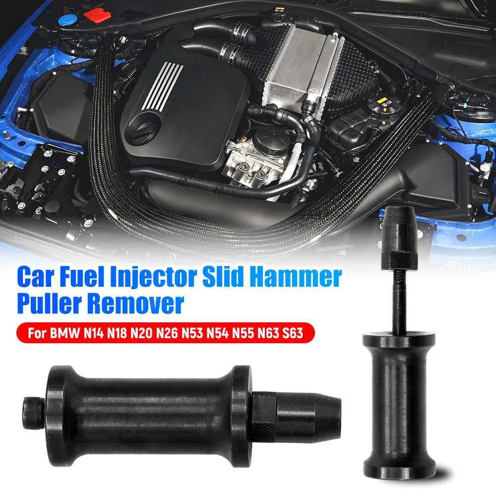 

1PC Car Injector Slid Hammer Puller Remover Fuel Injectors Removing Tool For BMW N14 N18 N20 N26 N53 N54 N55 N63 S63 Accessories