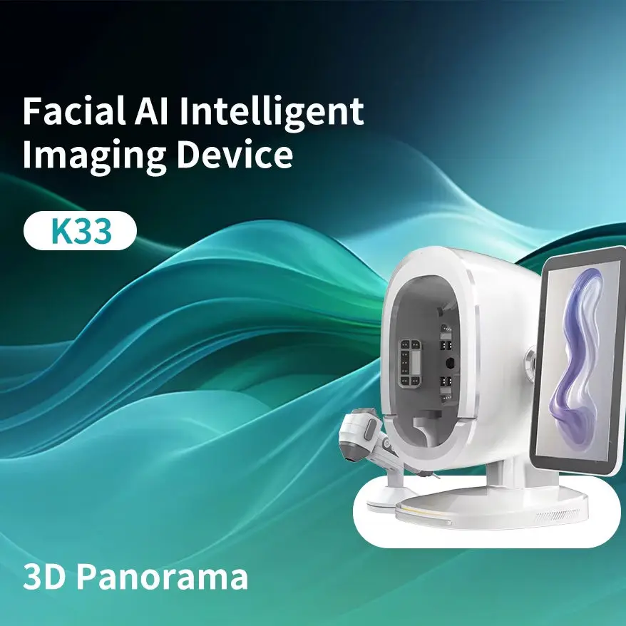 Oem Professional Skin Analyzer Ai 3d Digital Face Skin Analyzer Machine with 8-Spectral Imaging Technology 48MP UltraClear Pixel