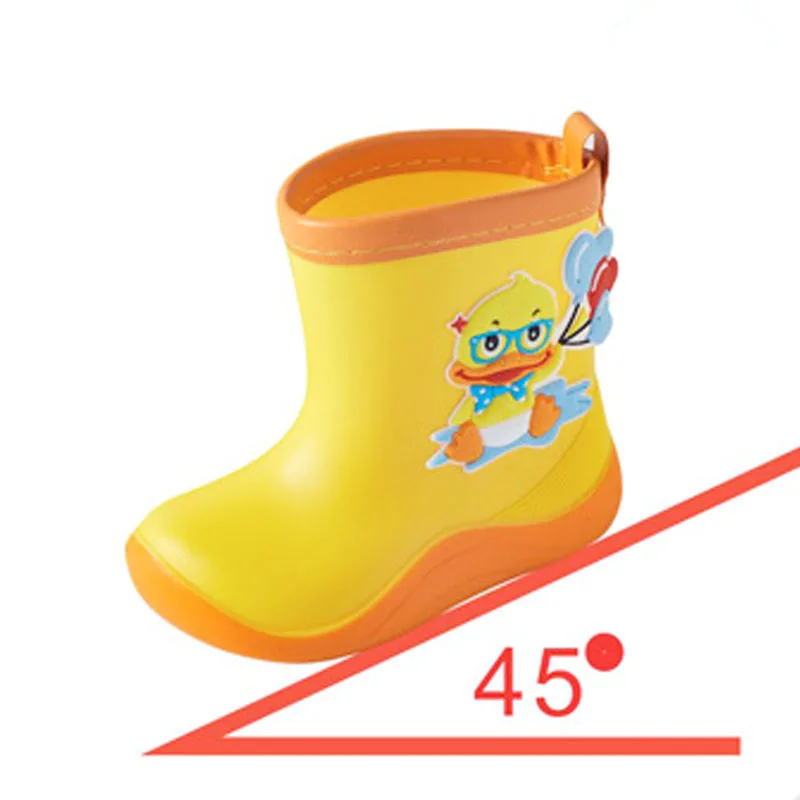 Kids Rain Boots Rubber Boots Toddler Baby Rainboots Waterproof Children Shoes Girls Boys Cartoon Water Rain Shoes