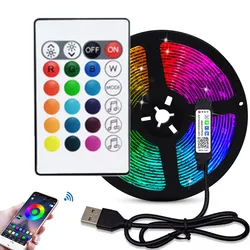 YBX-ZN LED Strip Light RGB 5050 5V LED Strip Light Music Synchronization Suitable For Party And Home Color Change Free Shipping