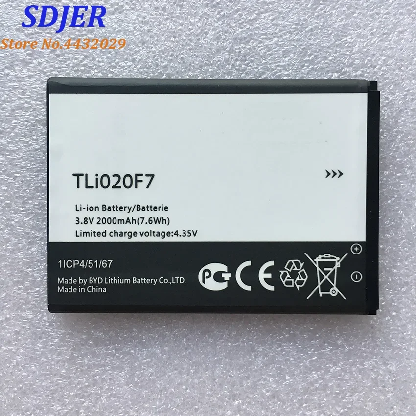 

TLI020F7 Battery For Alcatel PIXI 4 5045D Pop 2 5042D C7 7040 7040D 7041 7041D J720 J720T J726T J726T-so2 Accumulator 2000mAh