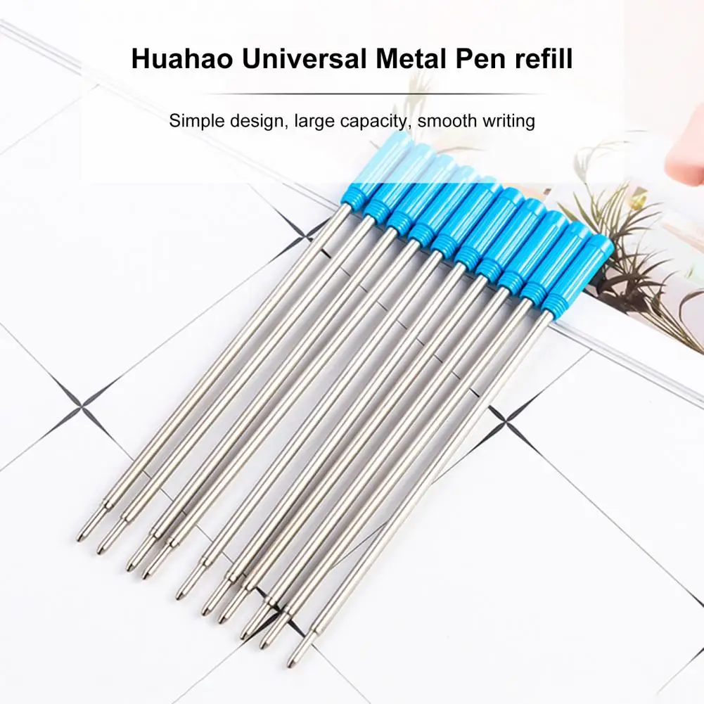 11.6cm Ballpoint Pen Refills Blue Ink Medium Point Pen Refills Quick-Drying Durable Tip Design Versatile Refills Gel Pen Supply