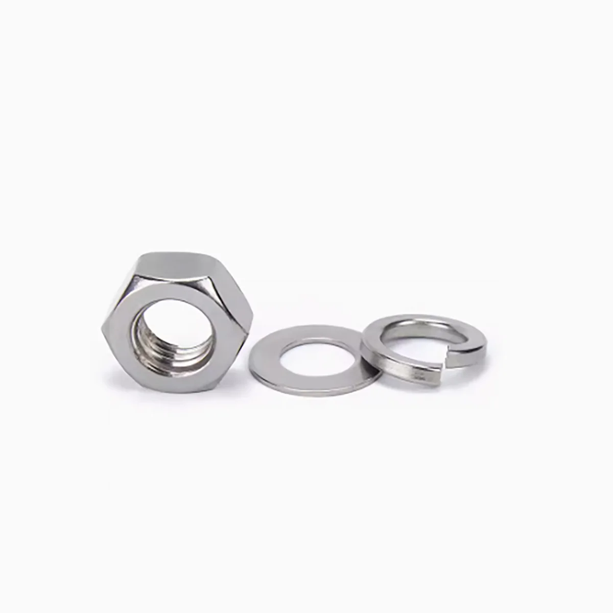 

316 Stainless Steel Hexagonal Nut Set Flat Washer Spring Washer Combination Screw Cap M4M5M6M8M10M12M14M16M18M20M22M24M27M30M33