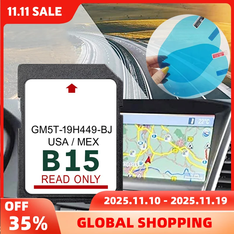 

2024 for Ford Focus Explorer 32GB Latest GM5T-19H449-BJ Maps Update SD Card Navigation GPS USA/MEX Fit Sat Nav