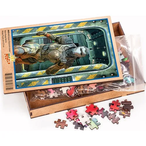 Król puzzli działający futurystyczny żołnierz drewniane Puzzle Jigsaw 204 sztuk (BK03-CC)