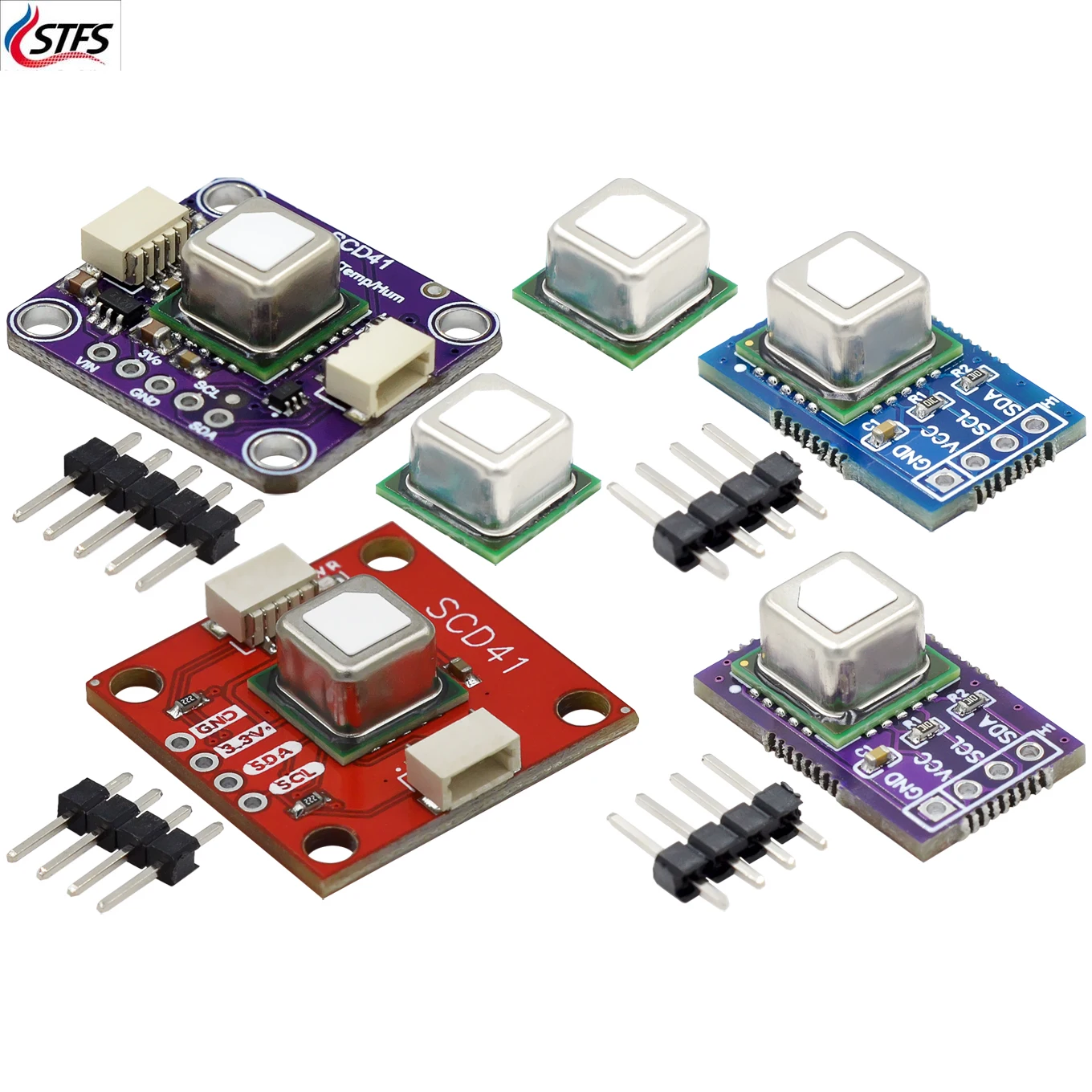 

SCD40 SCD41 gas sensor module detects CO2 carbon dioxide temperature and humidity in one sensor I2C communication