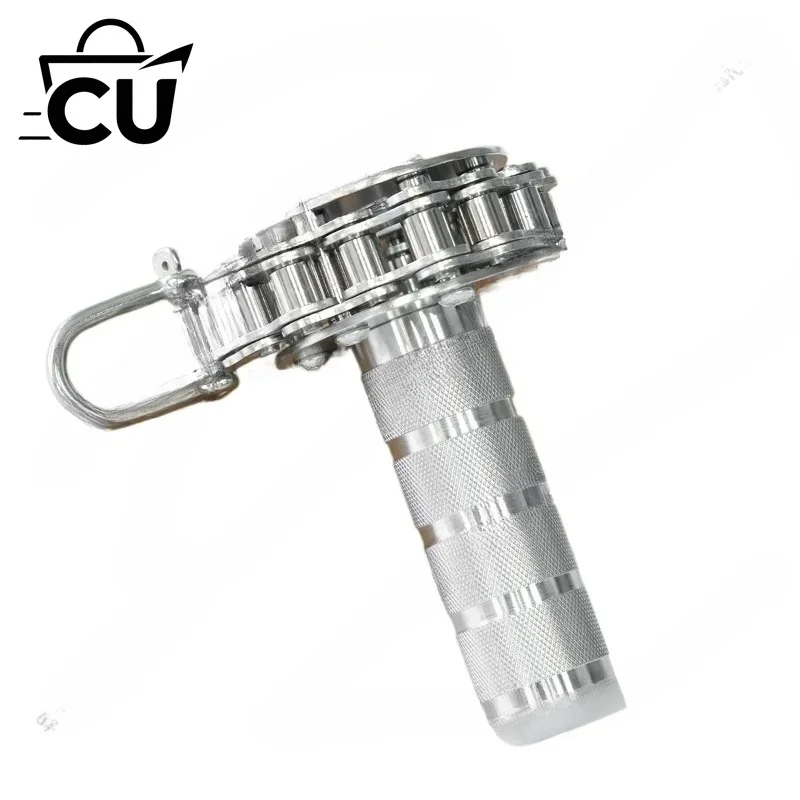 For Stainless Steel Wrist Roller Forearm Exerciser, Single Arm Wrist Trainer for Grip Strength & Arm Wrestling Workout Equipment
