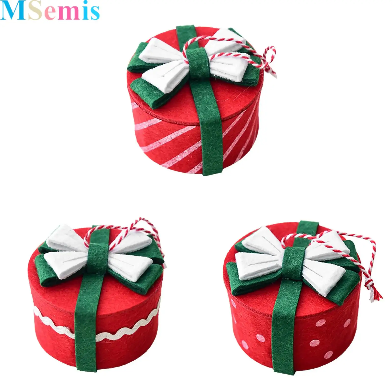 

1Pc Christmas Tree Gift Bow Box Decoration Mini Christmas Gift Box Christmas Tree Decor Pendant