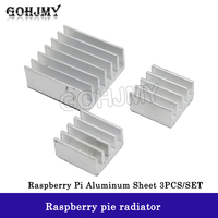 3PCS/SET Adhesive Raspberry Pi Heatsink Cooler Pure Aluminum Heat Sink Set Kit Radiator For Cooling Raspberry Pi 2 B