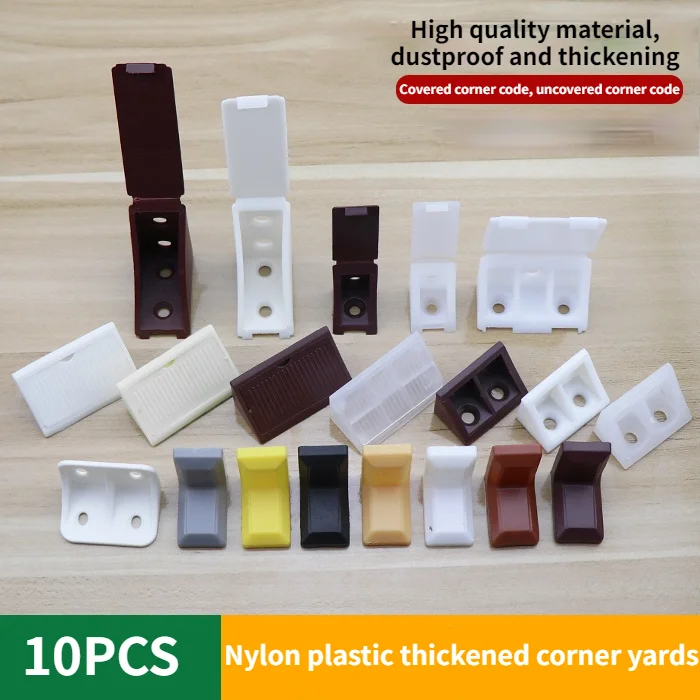 Nylon Plástico Código De Canto, 90 Graus Ângulo Retainer, Roupas Laminadas, Gabinete Reforço Conector, Acessórios de Hardware, 10Pcs