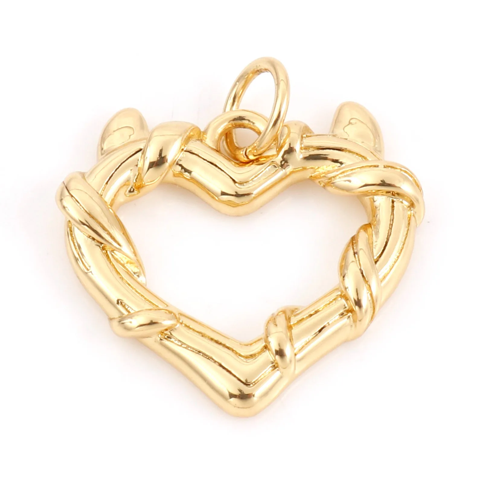 1pc Messing Charms Gold Farbe Bär Tier Mond Mikro Pflastern Mehrfarbige Strass Anhänger DIY Machen Halskette Frauen Partei Schmuck – Detail 8