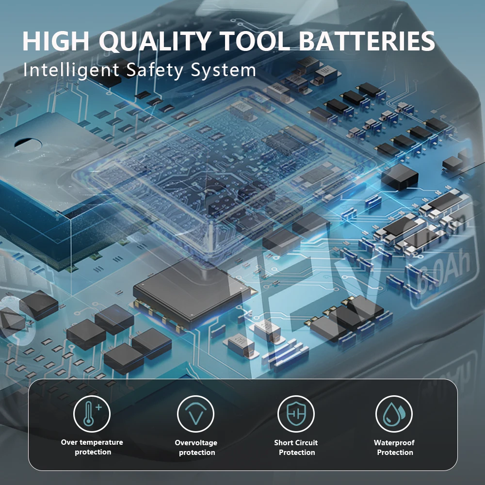 لماكيتا 12 فولت بطارية 6AH ليثيوم أيون قابلة للشحن أداة السلطة بطارية BL7010 BL0715 DF010 DF012 #5