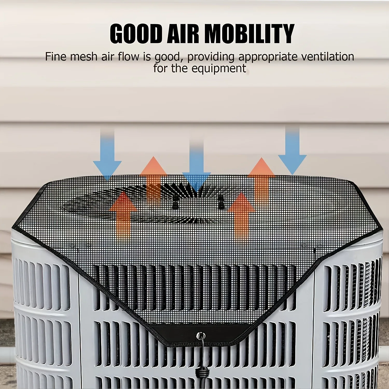 Central Air Conditioner Covers for Outside, Larger Mesh AC Unit Covers Outdoor, Top Universal AC Cover Defender