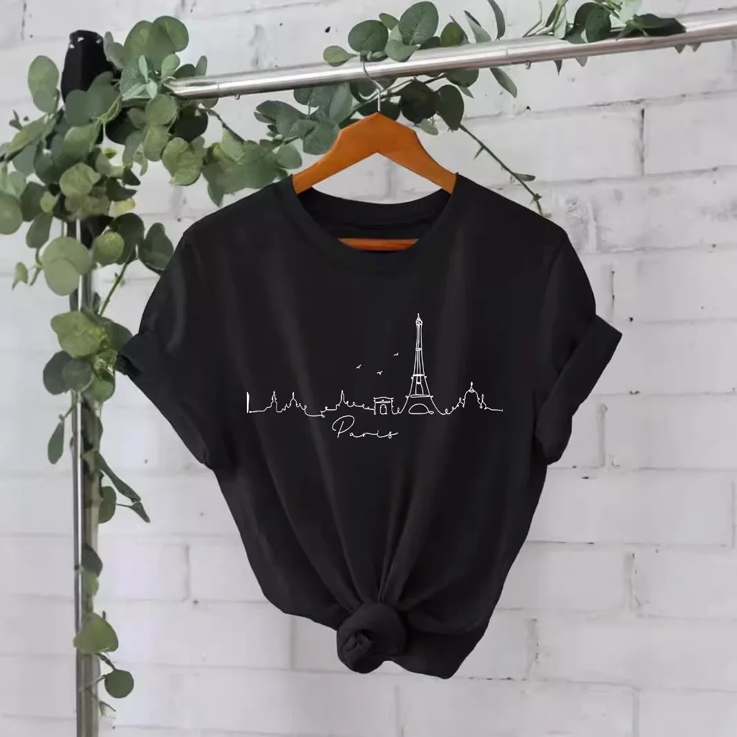 T-shirt ort Sve pour femmes, imprimé personnalisé, coupe cintrée, coton tricoté, 00% pur coton, Collection d'été