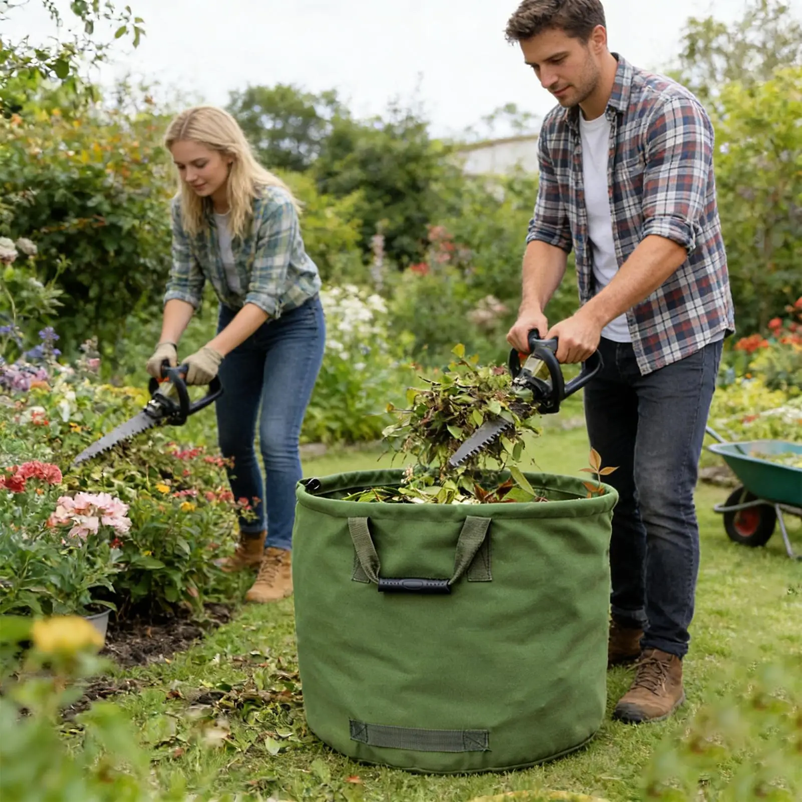 

Мешки для сбора листьев и садовых отходов с усиленными ручками для дома, двора, патио, сада, лесного хозяйства