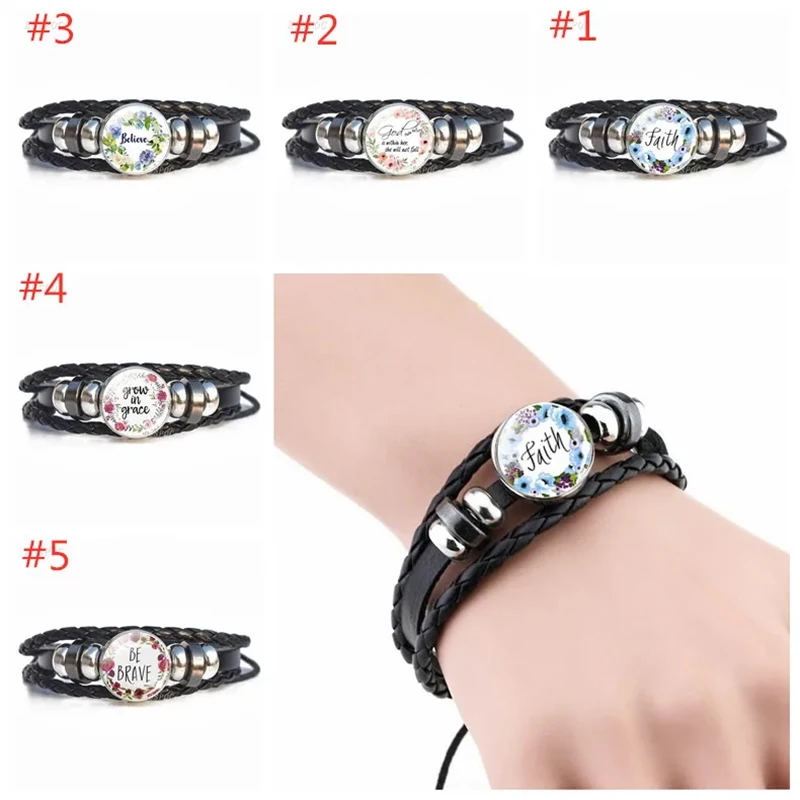 Black Leather Bracelet 