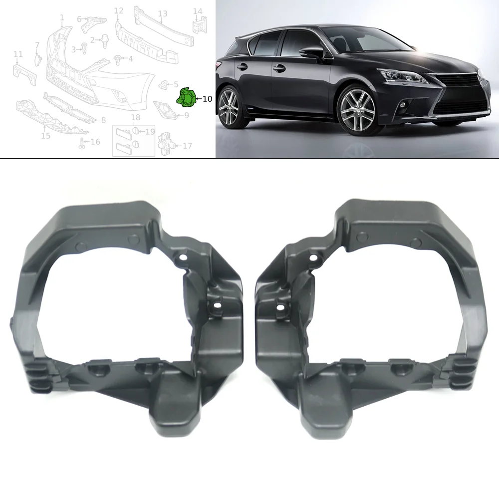 Front Headlamp Fog Light Grille Bezel Frame Support Bracket Mount 5212676030 5212576030 For Lexus CT200 CT200h ZWA10 2014-2021