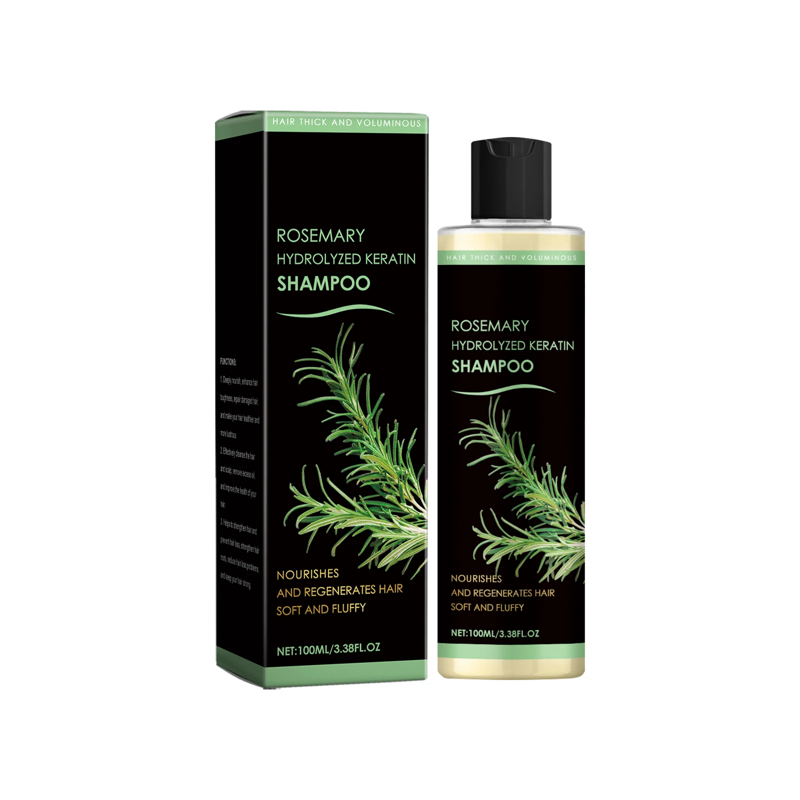 Rosemary Dense Hair Shampoo Nourishing Scalp Strengthen Hair Roots Deep Cleaning Improve Scalp Environment Oil-Control Shampoo - Image 2