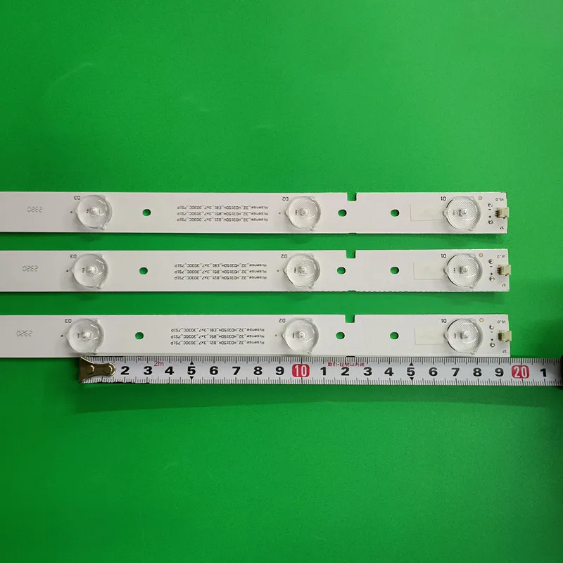 3PCS/LOT New HD315DH FOR Hisense LED32EC260JD  LED32EC510N Backlight Strip 7leds LED32K188 LED32K20JD  LED32K198 LED32EC29